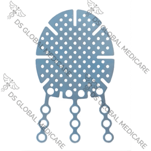 Anatomic Orbital Floor Plate, Medium, Thickness 0.3mm, Pure Titanium For 1.3mm Screw